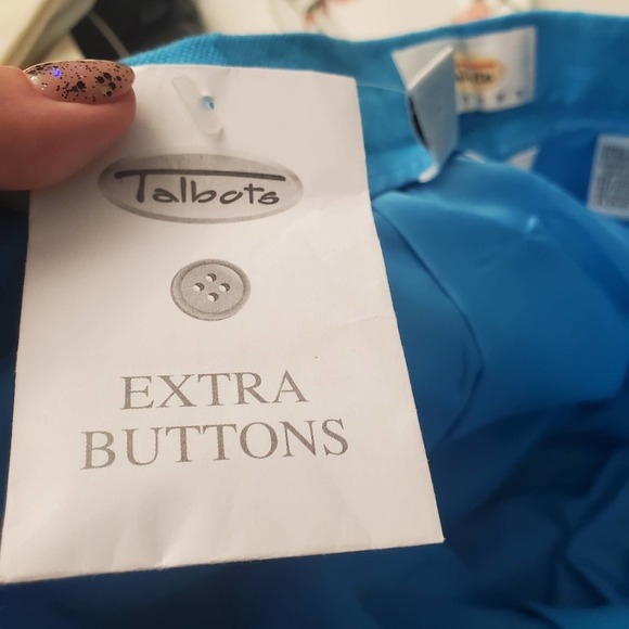 🎯Vintage Talbots Turquoise Irish Linen High Rise Pleated Front Wide Leg Pant 12 - Picture 16 of 16